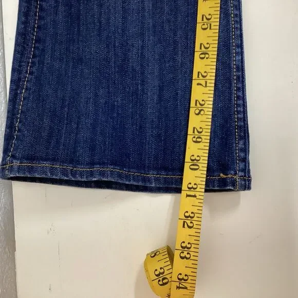 Arden b jean’s women 10 blue flare Y2K low rise back button pockets - Picture 6 of 11